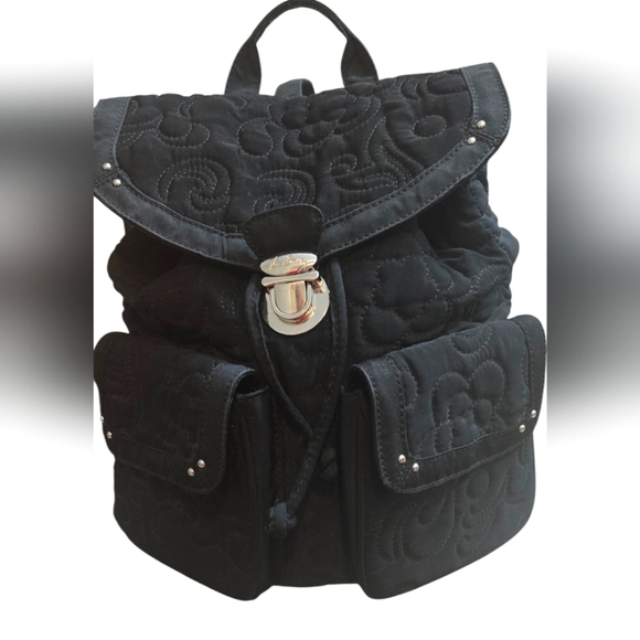 Vera Bradley Handbags - Vera Bradley Black Quilted Backpack